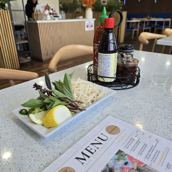 Hot Stone Pho - Fresh condiments - Vietnamese Near Me - Rosemead, California