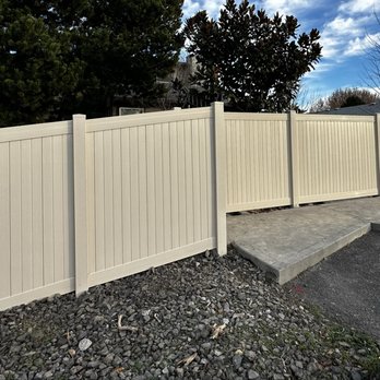 Dream’s Landscape Management & Weed Control - Another success vinyl fence installation project performed by our skilled Dream team! - Masonry/Concrete Near Me Dream’s Landscape Management & Weed Control - Another success vinyl fence installation project performed by our skilled Dream team! - Masonry/Concrete Near Me