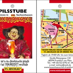 Hexenhäuschen - Minicards, Hexenhäuschen in Sachsenhausen, Frankfurt am Main