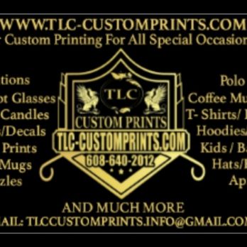 TLC Custom Prints - Screen Printing/T-Shirt Printing Near Me - Sun Prairie, Wisconsin