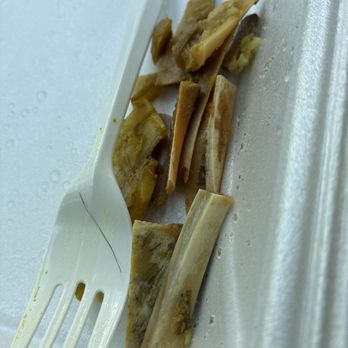 Golden Krust - This was just 1/3 of the bones!!! And look at the hair smh I'm pissed - Caribbean Near Me - Atlanta, Georgia Golden Krust - This was just 1/3 of the bones!!! And look at the hair smh I'm pissed - Caribbean Near Me - Atlanta, Georgia