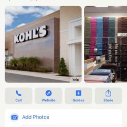 Kohl's - It says you're open but when I got here they said it was closed at 10p.