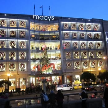 Union Square - Macy's decorated for Christmas 2010. - Public Markets Near Me - San Francisco, California