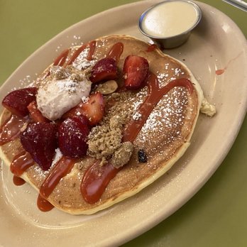 Snooze, an A.M. Eatery - Strawberry shortcake pancake - Breakfast & Brunch Near Me - Phoenix, Arizona