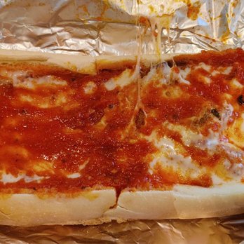 Tony D's Pizza - a hot dog covered in sauce and cheese - Pizza Near Me - Westwood, New Jersey Tony D's Pizza - a hot dog covered in sauce and cheese - Pizza Near Me - Westwood, New Jersey