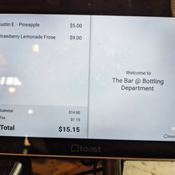 Park Bar - Payment