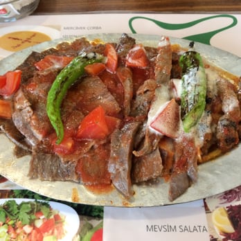 Bursa Kebapçısı - This is a normal single portion of İskender. If you're hungry you can order a 1.5 portion as well. - Kebab Near Me - Istanbul, 34