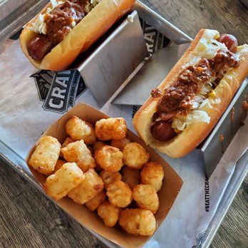 Crave Hot Dogs & BBQ - Hot dogs & tater tots - Barbeque Near Me - Concord, North Carolina Crave Hot Dogs & BBQ - Hot dogs & tater tots - Barbeque Near Me - Concord, North Carolina