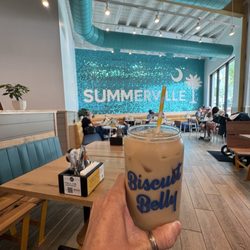 Biscuit Belly - Iced lavender latte
