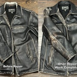 Rago Brothers Shoe & Leather Repair - The jacket in question that needed major repairs