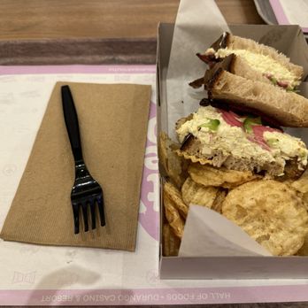 Vesta Coffee Roasters - Egg salad sandwich with chips - Coffee & Tea Near Me - Las Vegas, Nevada