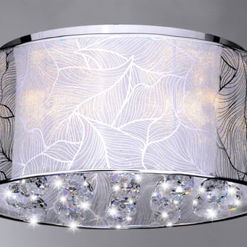 Xiertek USA - Taliyah Expressive 5-light Chrome and Crystal Ceiling Mount Chandelier (9 "Hx 16"W) XTKB577CCP250X   $193.99 - Electronics Near Me - Chino, California