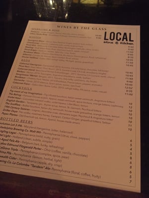 Menu photo 6 Local Wine & Kitchen Ardmore, PA Menu photo 6 Local Wine & Kitchen Ardmore, PA