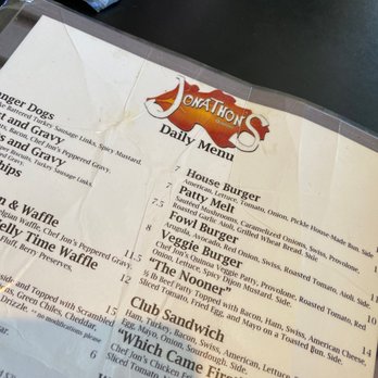 Jonathon's Diner - Menu! - New American Near Me - Dallas, Texas Jonathon's Diner - Menu! - New American Near Me - Dallas, Texas