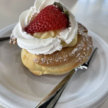 Bomboloni Bakery-Cafè - Zeppola: cream had a slight lemon taste - IG:Zachcoastalgreenberg - Sandwiches Near Me - Jensen Beach, Florida Bomboloni Bakery-Cafè - Zeppola: cream had a slight lemon taste - IG:Zachcoastalgreenberg - Sandwiches Near Me - Jensen Beach, Florida