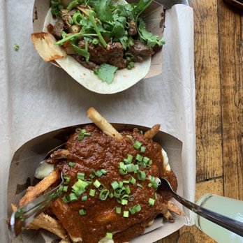 Parts&Labor - Masala Poutine and Bulgogi Taco - Vegan Near Me - Durham, North Carolina
