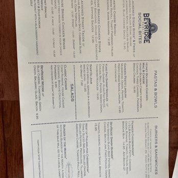 BevRidge Public - Menu - Cocktail Bars Near Me - Ridgefield, Washington