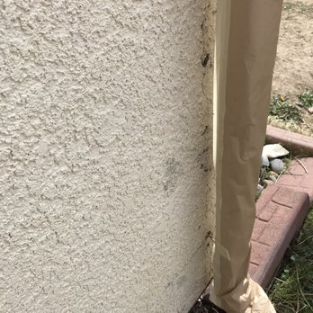 Joe's Painting - Note the gutter is torn from the wall. - Painters Near Me