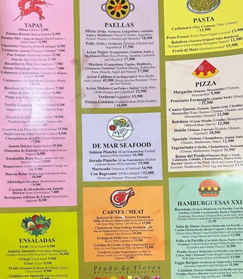 Menu photo 6 Prado de Flores Barcelona, B Menu photo 6 Prado de Flores Barcelona, B