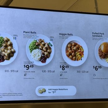 IKEA Restaurant - Menu on TV screens - Scandinavian Near Me - Tempe, Arizona