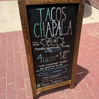 Tacos Chapala - Special sign outside - Mexican Near Me - Sacramento, California Tacos Chapala - Special sign outside - Mexican Near Me - Sacramento, California
