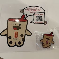 Gong Cha - Limited-Edition Enamel Pin in Honor of National Bubble Tea Day on April 30