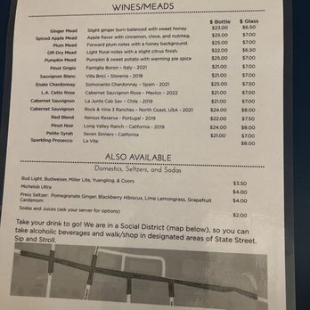 Bitter's Social House - Menu Dec 2023 - Cocktail Bars Near Me - Greensboro, North Carolina
