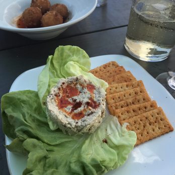 Field & Tides - Smoked fish dip and pimiento cheese fritters - Southern Near Me - Houston, Texas
