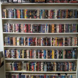 Broken Anchor Music - VHS shelf at the back of the store, alphabetically sorted and reasonably priced for the selection available.