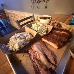 CR Midnight Smoker BBQ - Platter- ribs, coleslaw, beans, brisket, pulled pork.