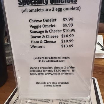 The Sawmill Place - Menu - Breakfast & Brunch Near Me - Blairsville, Georgia