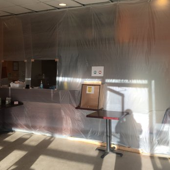 Eat Rice - Lobby - with plastic sheeting (wall to wall, ceiling to floor) separating kitchen from lobby for pandemic - Chinese Near Me - Kettering, Ohio