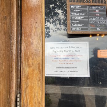 Crown Point Restaurant - New hours 2022 - American Near Me - Virginia City, Nevada Crown Point Restaurant - New hours 2022 - American Near Me - Virginia City, Nevada