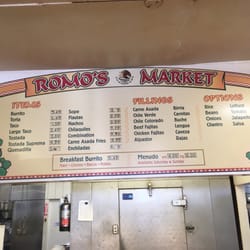 Romo's Market - Menu