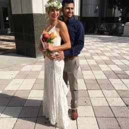 We eloped at the courthouse! We eloped at the courthouse!