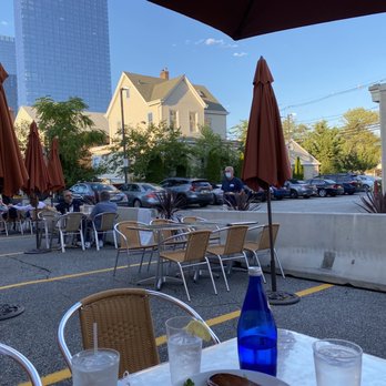 It's Greek To Me - Outdoor seating! They made social distanced seating out of their back parking lot and it was very nicely done! - Greek Near Me - Fort Lee, New Jersey