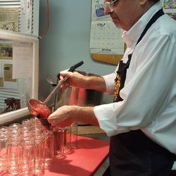 Glen Farms Herbs & Preserves Inc - Dave making today's jam