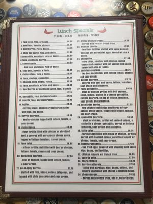 Menu photo 1 The Burritos Corner Mexican Grill Dadeville, AL Menu photo 1 The Burritos Corner Mexican Grill Dadeville, AL