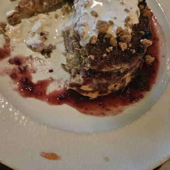 Haywire - Cinnamon orange pancakes -couldn't get a picture before we dug into these yummy pancakes - New American Near Me - Plano, Texas