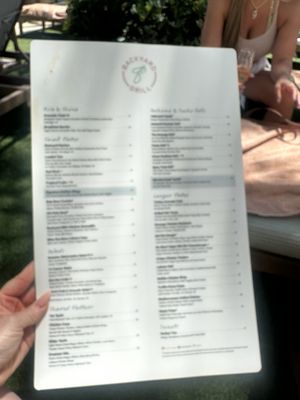 Menu photo 1 Bel-Aire Backyard Las Vegas, NV