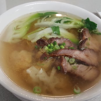 Canton Wonton House - Wonton noodle soup with BBQ Pork - Cantonese Near Me - Seattle, Washington