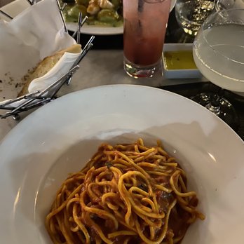 Dolce Italian - Spaghetti Al Pomodoro Lobster Ravioli - Italian Near Me - Miami Beach, Florida