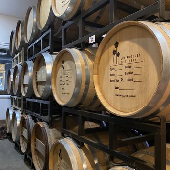 Los Angeles Distillery - barrels stacked on a rack - Distilleries Near Me - Culver City, California Los Angeles Distillery - barrels stacked on a rack - Distilleries Near Me - Culver City, California