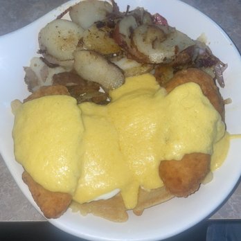 Country Waffles - Chicken and waffle Benedict - Breakfast & Brunch Near Me - Fresno, California