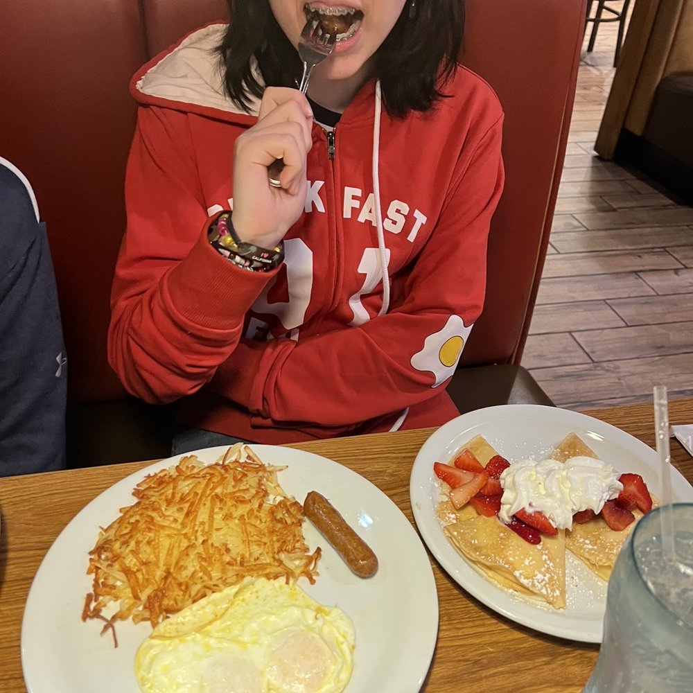 Denny's - Berry Vanilla Crepe Breakfast - American Near Me - Gulfport, Mississippi Denny's - Berry Vanilla Crepe Breakfast - American Near Me - Gulfport, Mississippi