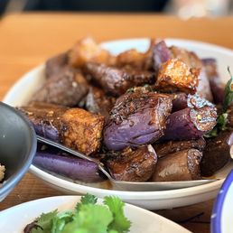 Eggplant and tofu