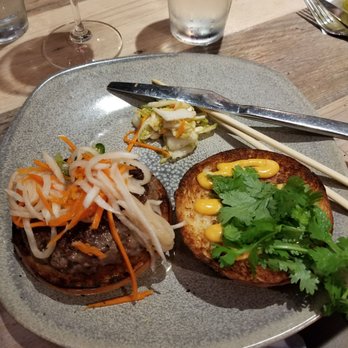 Moku Kitchen - Banh Mi burger (beef patty) - Cocktail Bars Near Me - Honolulu, Hawaii