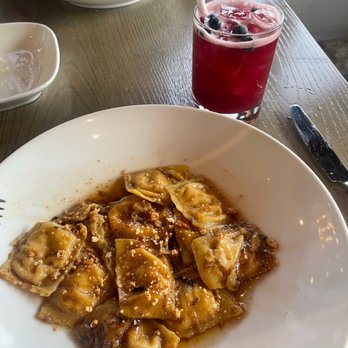 Pasta Moon - Marscapone Butternut Squash and Mascarpone Ravioli with butter sage - Italian Near Me - Half Moon Bay, California
