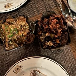 Oak Steakhouse - Mushrooms and Brussel sprouts