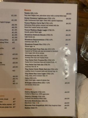 Menu photo 5 Medina Aberystwyth, CGN